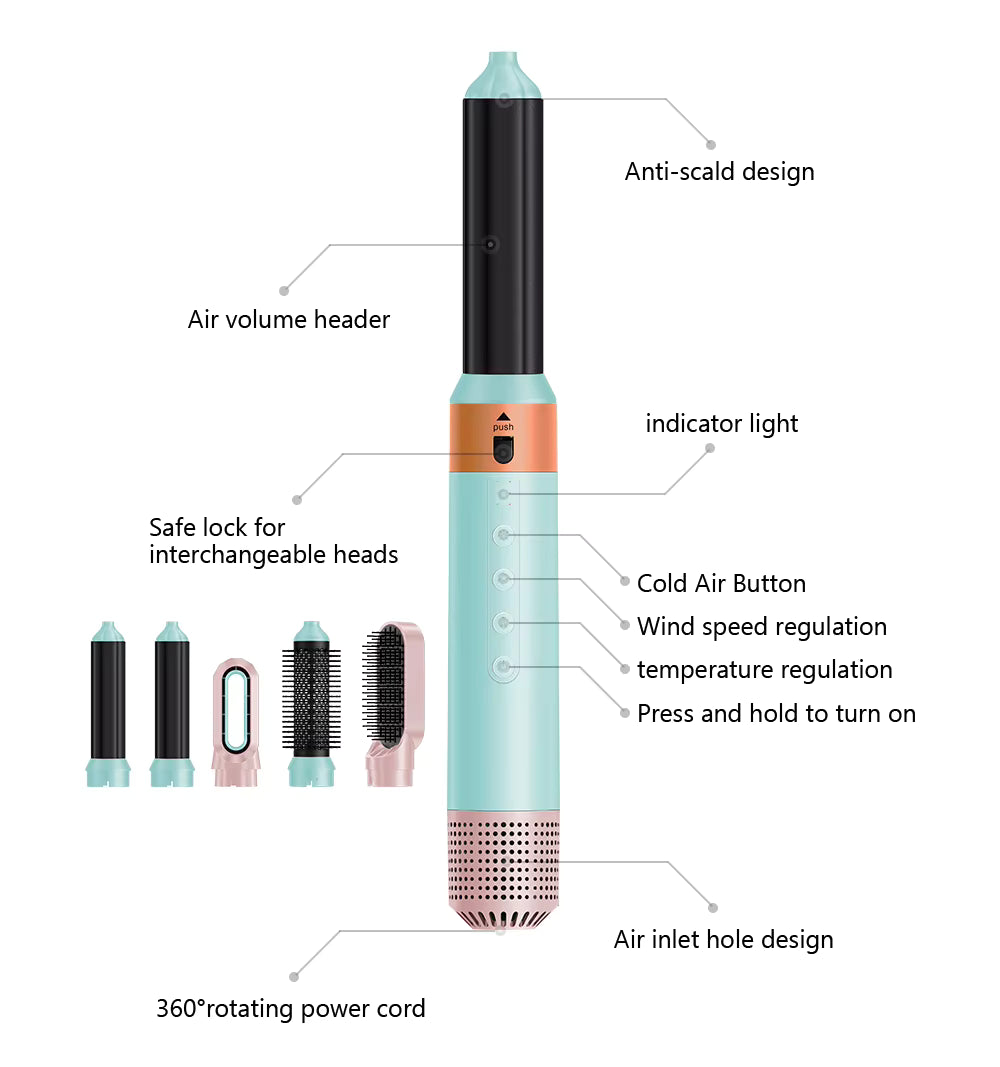 Mesky Professional Airwrap 5 in 1 Hair Styler
