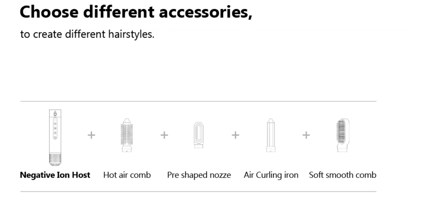 Mesky Professional Airwrap 5 in 1 Hair Styler