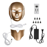 7Colors LED Light Photon Face Neck Mask Rejuvenation Skin Facial Therapy