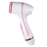 USB Rechargeable Electric Facial Cleansing Brush 2 Modes Skin Cleaner Beauty Care W/ 3 Head